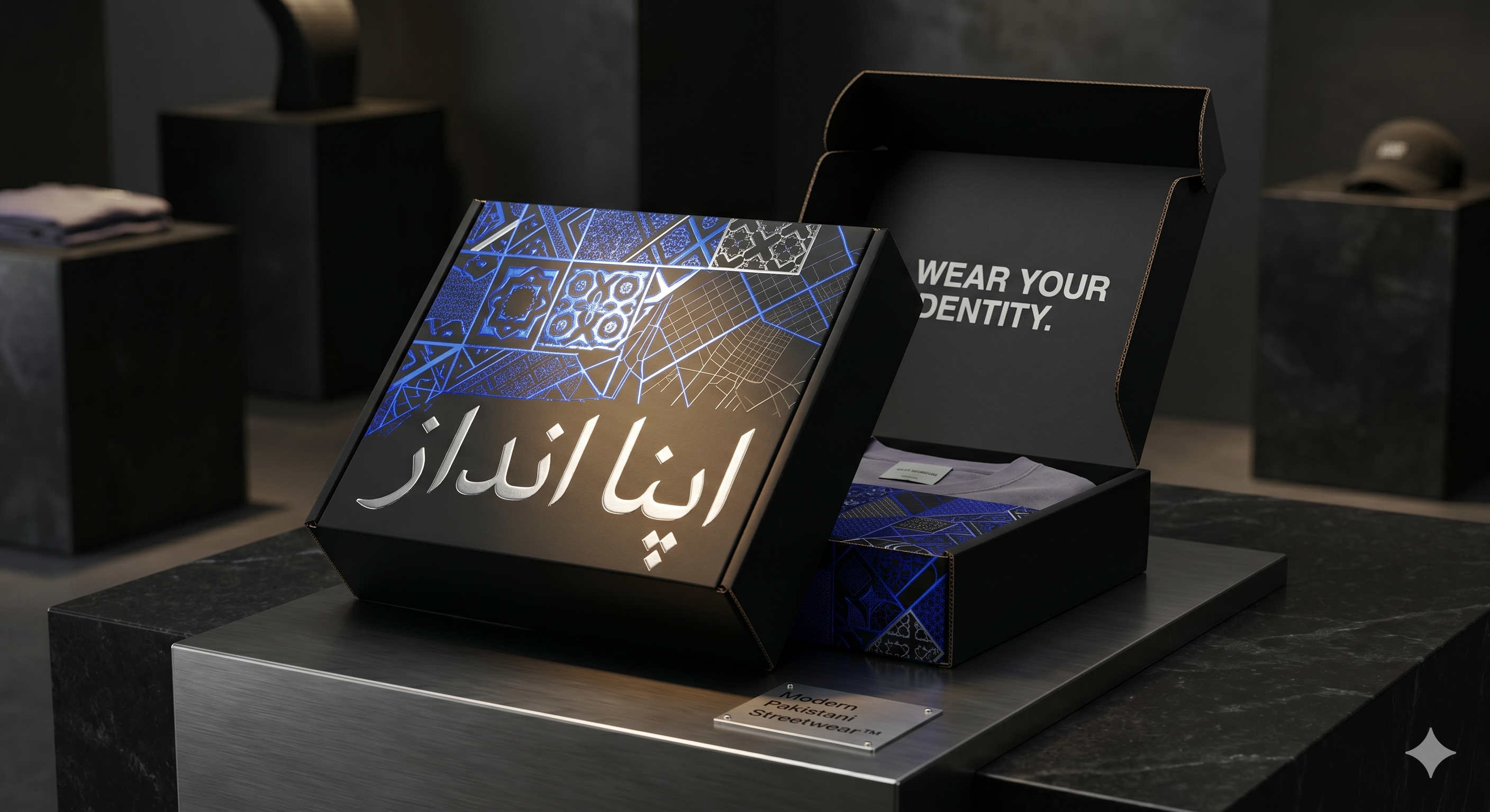 Streetwear™ Mailer Box-Premium Apparel Packaging with Architectural Heritage Design