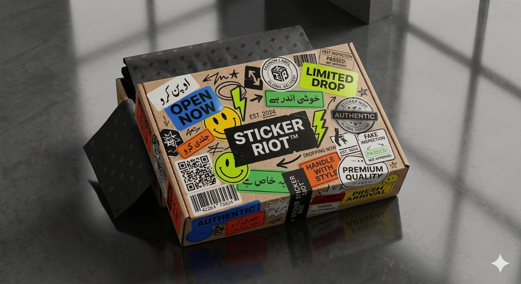 Sticker Riot™ Apparel Mailer Box-