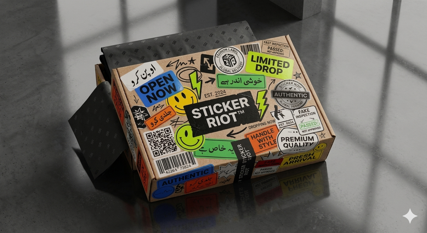 Sticker Riot™ Apparel Mailer Box-
