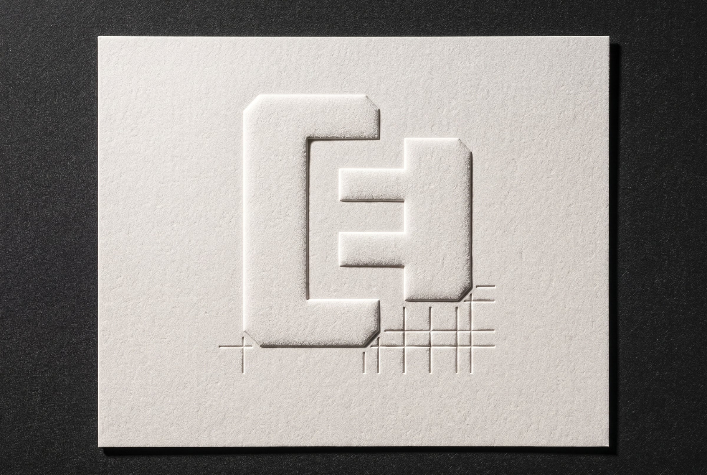 Embossing & Debossing in neutral light