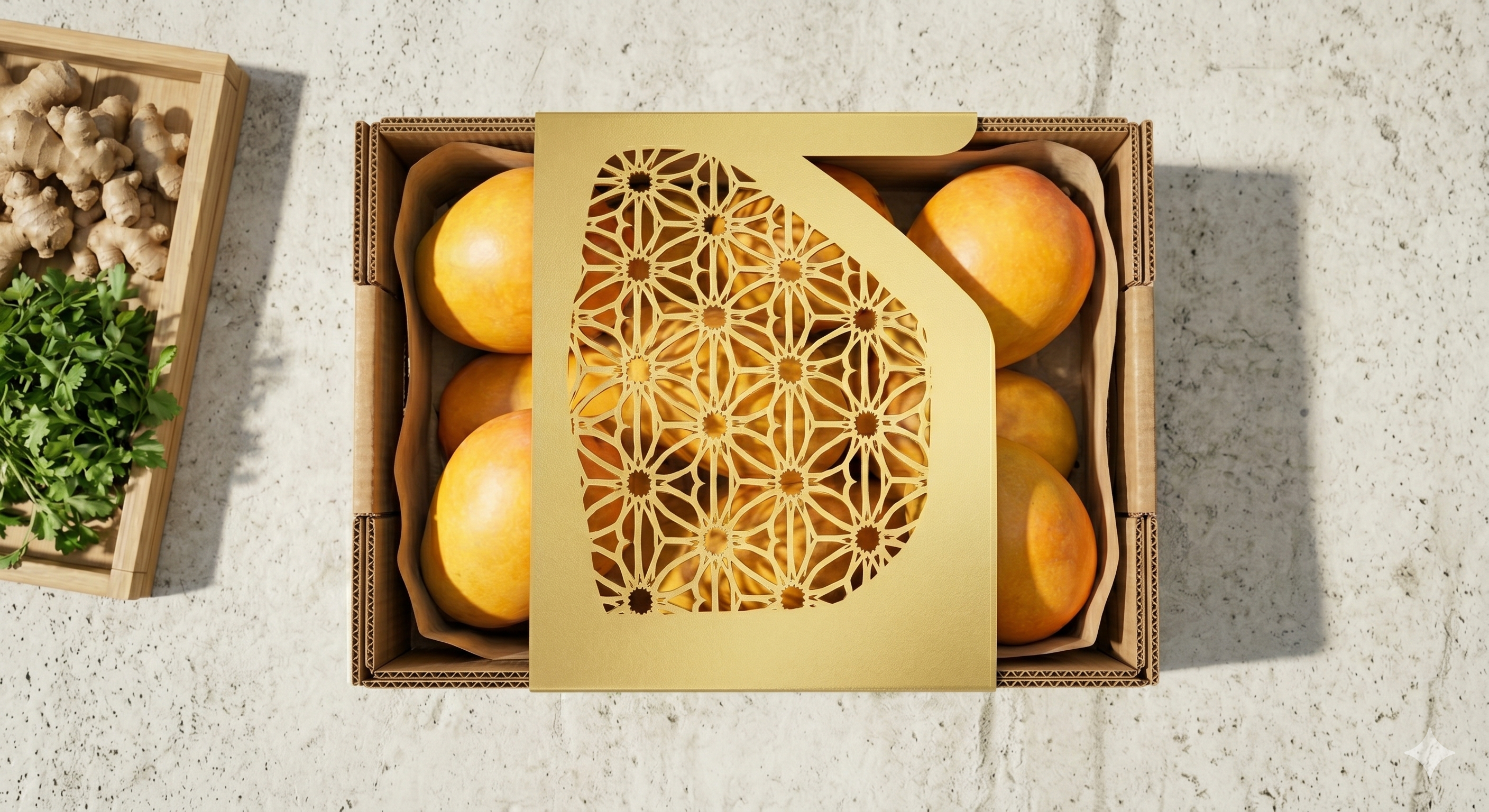 Premium Corrugated Fruit Tray & Sleeve/Lid